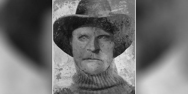 This undated composite sketch shows Joseph Henry Loveless. A man whose headless torso was found in a remote Idaho cave 40 years ago has finally been identified as Loveless, an outlaw who killed his wife with an ax and was last seen after escaping from jail in 1916.  (Anthony Redgrave/Courtesy of Lee Bingham Redgrave via AP)