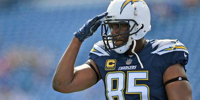 Antonio Gates is the best tight end in Chargers' history. (AP Photo/Adrian Kraus, File)