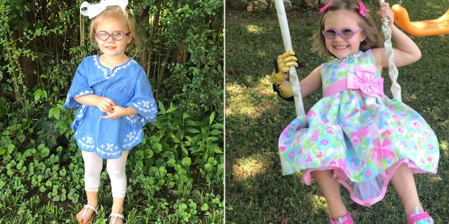 "We almost thought that was it for Aubry's right hand," said the 4-year-old's mother, Alesha. (Caters News Agency)