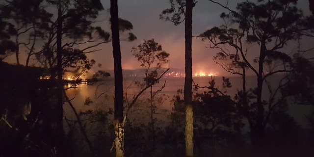 New South Wales, Australia, January 2020: Berrara during the bushfire emergency in January 2020. Extreme temperatures, dry conditions and winds have combined to cause or escalate hundreds of bushfires across five Australian states, in an unprecedented fire season.
