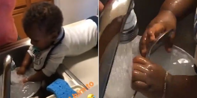 Arabia-Iman Tillery tells Fox News that her son Chase was being "fussy" until her mother came up with the ingenious idea.