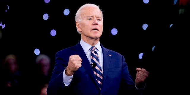 Democratic presidential candidate former Vice President Joe Biden speaks at the Brown & Black Forum at the Iowa Events Center, Monday, Jan. 20, 2020, in Des Moines, Iowa. (AP Photo/Andrew Harnik)