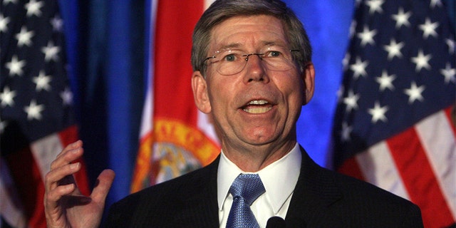 Republican candidate for Florida governor Bill McCollum refuses to concede the primary election to opponent Rick Scott during remarks to supporters at the Hilton in Altamonte Springs, Florida, Tuesday, August 24, 2010. (Photo by Joe Burbank/Orlando Sentinel/Tribune News Service via Getty Images)