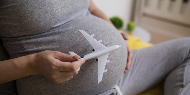 Planes have less space and fewer medical personnel (if there's any onboard at all) to handle the delivery of a child.