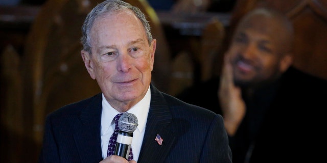 Democratic Presidential candidate Michael Bloomberg speaks during a service at the Vernon Chapel African Methodist Episcopal Church in Tulsa, Okla., Sunday, Jan. 19, 2020. (AP Photo/Sue Ogrocki)