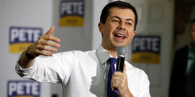 Democratic presidential candidate, former South Bend, Ind., Mayor Pete Buttigieg speaks at a town hall meeting at the Lake Cooper Foundation in Keokuk, Iowa, Tuesday, Jan. 21, 2020. (AP Photo/Gene J. Puskar)