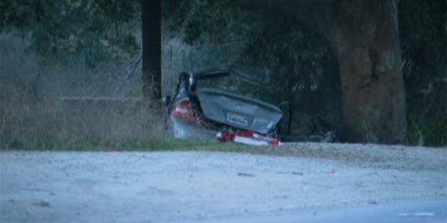 Crashed car