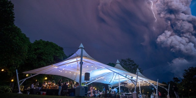 Despite the warnings, the wedding continued as planned.