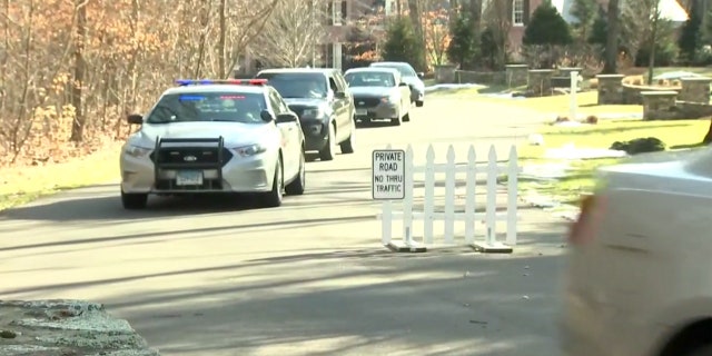 US News Law enforcement can be seen at the home of Fotis Dulos, the estranged husband of long-missing Connecticut mother of five Jennifer Dulos.
