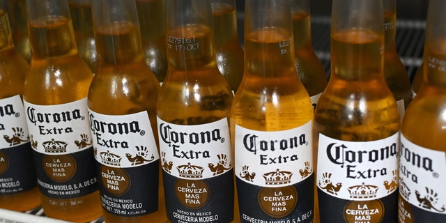 Bottles of Mexican beer Corona