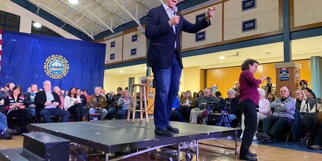 Democratic presidential candidate Sen. Cory Booker of New Jersey holds a campaign event in Exeter, NH on Jan. 2, 2020