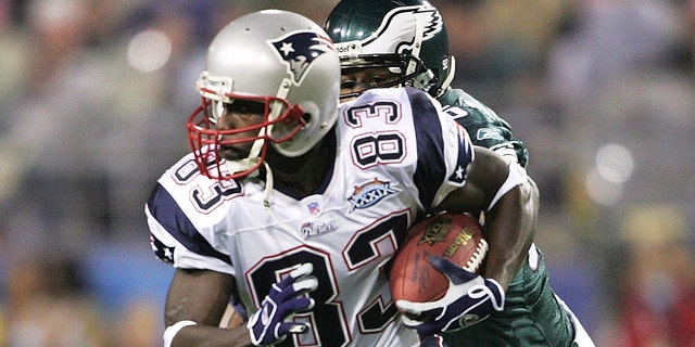 Deion Branch won the Super Bowl MVP. (Photo by Andy Lyons/Getty Images)