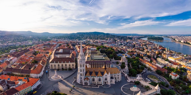 Aerial view of Budapest, Hungary