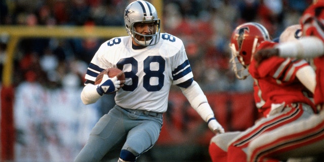 Drew Pearson played his entire career with the Cowboys. (Photo by Focus on Sport/Getty Images)
