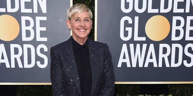 Ellen DeGeneres arrives at the 77th annual Golden Globe Awards at the Beverly Hilton Hotel on Sunday, Jan. 5, 2020, in Beverly Hills, Calif. 