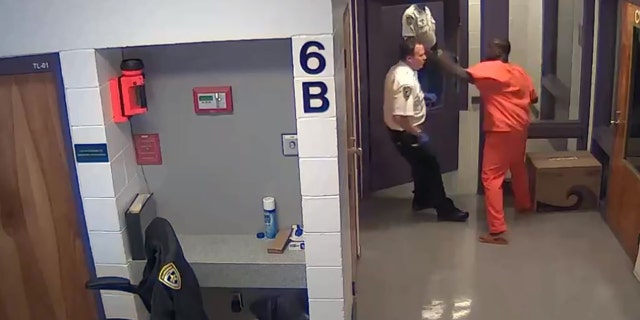 Westlake Legal Group Gabriel-Michler-surveillance2 Florida inmate caught on camera punching deputy in the face multiple times, faces further charges Stephen Sorace fox-news/us/us-regions/southeast/florida fox-news/us/crime/police-and-law-enforcement fox-news/us/crime fox news fnc/us fnc d9ec9066-8c2e-549f-a5ba-bace7478f3d9 article