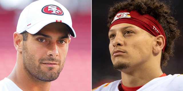 Jimmy Garoppolo and Patrick Mahomes are readying for their Super Bowl matchup.