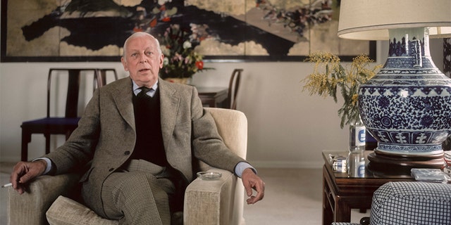 Alistair Cooke poses for a portrait in February 1983 in a hotel in San Francisco, California. Cooke was the longtime host of the PBS show "Masterpiece Theatre."