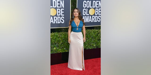 Salma Hayek attends the 77th Annual Golden Globe Awards at The Beverly Hilton Hotel on January 05, 2020 in Beverly Hills, California. (Photo by George Pimentel/WireImage)