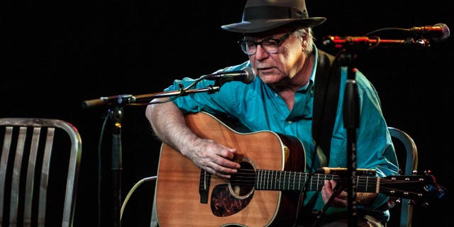 David Olney, seen here performing in Denver in 2015, died after suffering a heart attack Saturday. (Larry Hulst/Michael Ochs Archives/Getty Images, File)