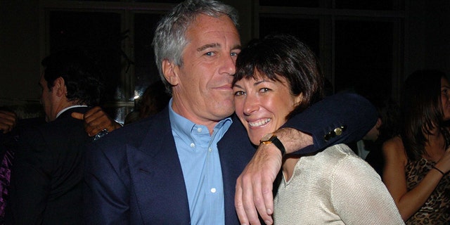 Jeffrey Epstein and Ghislaine Maxwell together in New York City on March 15, 2005. (Photo by Joe Schildhorn/Patrick McMullan via Getty Images)