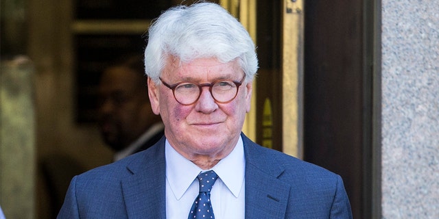 WASHINGTON, DC: Greg Craig, former White House counsel to former President Barack Obama departs from the U.S. District Courthouse following a hearing on April 15, 2019 in Washington, DC. The charges against Craig stem from special counsel Robert Mueller's investigation and include lying to the Justice Department and concealing information connected to work Craig did in 2012 for the Ukrainian government. (Photo by Zach Gibson/Getty Images)