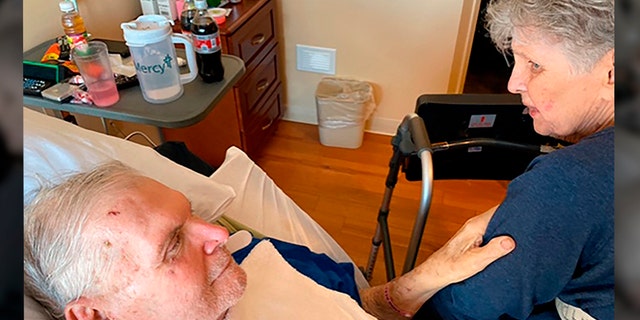 Jack and Harriet Morrison died on the same day at a St. Louis-area nursing home. The Morrison's beds were placed next to each other in their final hours, allowing them to hold hands, the St. Louis Post-Dispatch reported. (Sue Wagener via AP)