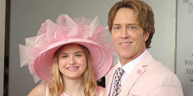 Dannielynn Birkhead and Larry Birkhead attend the 145th Kentucky Derby at Churchill Downs on May 04, 2019, in Louisville, Kentucky.