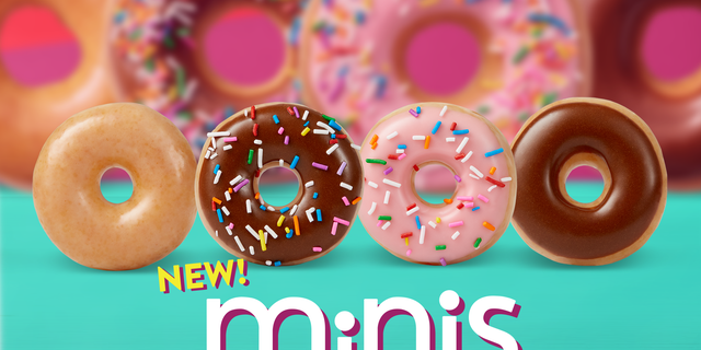 The tiny treats are each less than 100 calories.