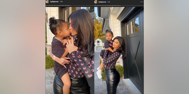 Kylie Jenner posed with her daughter, Stormi, for pictures in her Instagram story on Wednesday, Jan. 15, 2020.