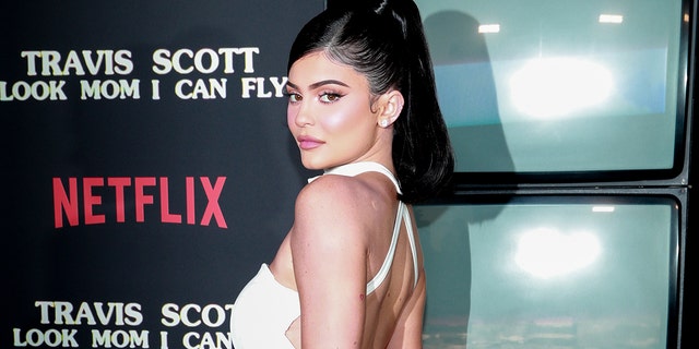 Kylie Jenner attends the premiere of Netflix's 'Travis Scott: Look Mom I Can Fly' at Barker Hangar on August 27, 2019 in Santa Monica, Calif. 