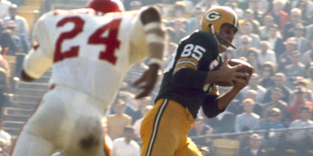 Max McGee set the bar for touchdown catches in Super Bowl I. (Photo by James Flores/Getty Images)