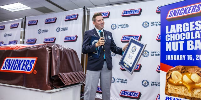 To honor the iconic candy bar brand’s 90th anniversary, the brains behind Snickers decided to create a 4,700-pound bar.