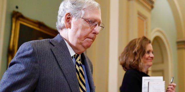 Senate Majority Leader Mitch McConnell of Ky. (AP Photo/Patrick Semansky)