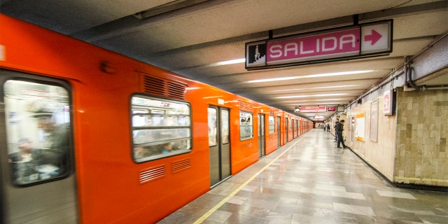 A subway train in Mexico City in 2016.