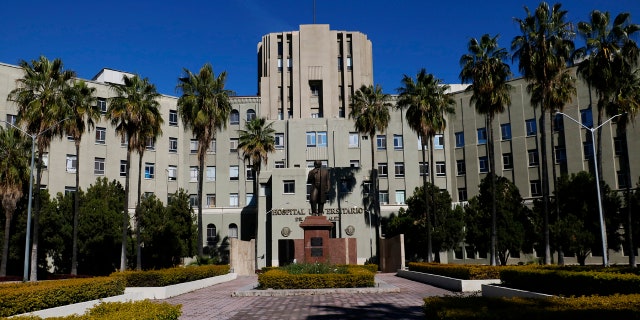 A view of the University Hospital in Monterrey, Nuevo Leon state, Mexico, Monday, Jan. 6, 2020, where the survivors of an attack on a family in a car with Oklahoma license plates are being treated.