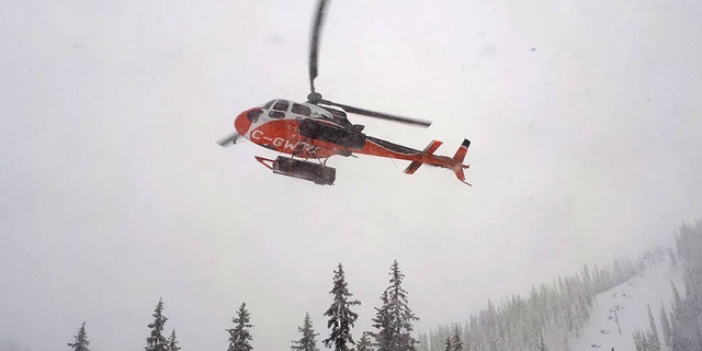 The boys were rescued during a break in the snowy weather that allowed a helicopter, like the one pictured above, to spot them, officials said.