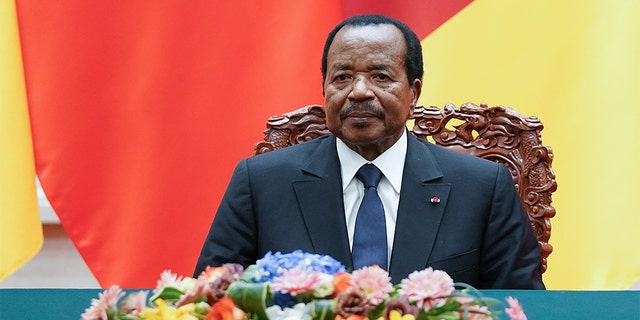 President of Cameroon Paul Biya with Chinese President Xi Jinping (not pictured) attend a signing ceremony at The Great Hall Of The People on March 22, 2018 in Beijing, China. (Photo by Lintao Zhang/Getty Images)