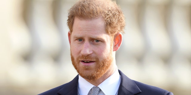 Prince Harry, Duke of Sussex hosts the Rugby League World Cup 2021 draws for the men's, women's and wheelchair tournaments at Buckingham Palace on January 16, 2020 in London, England. (Photo by Karwai Tang/WireImage)