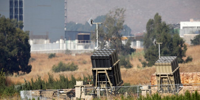 The Iron Dome air defense system at the Israeli side of the border between Israel and Lebanon in August 2019.