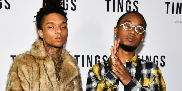 Hip-Hop duo Rae Sremmurd with Swae Lee, left, and Slim Jxmmi attend the TINGS Magazine Issue 2 Launch Event Hosted By Rae Sremmurd at 1OAK on December 15, 2018 in West Hollywood, Calif. (Photo by Rodin Eckenroth/Getty Images)