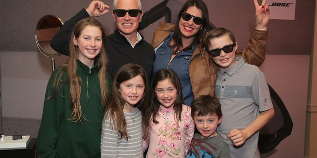Neal McDonough and his family attend the HBO LUXURY LOUNGE Presented By Obliphica Professional - Day 2 on January 5, 2019, in Beverly Hills, California.