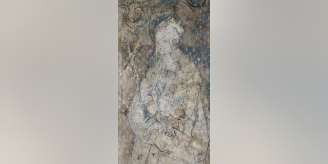 St. Margaret is depicted in the painting.
