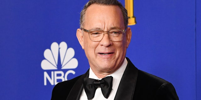 Tom Hanks poses in the press room during the 77th Annual Golden Globe Awards at The Beverly Hilton Hotel on January 05, 2020 in Beverly Hills, California. (Photo by Steve Granitz/WireImage,)