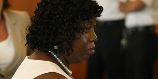 Ursala Ward, mother of victim Odin Lloyd (AP Photo/The Boston Globe, George Rizer, Pool)