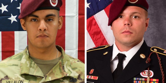 Military officials identified the two soldiers killed as 21-year-old Pfc. Miguel A. Villalon of Joliet, Illinois, left; and 29-year-old Staff Sgt. Ian P. McLaughlin of Newport News, Virginia. Both soldiers were assigned to 307th Brigade Engineer Battalion, 3rd Brigade Combat Team, 82nd Airborne Division, Fort Bragg, North Carolina. (82nd Airborne Division)