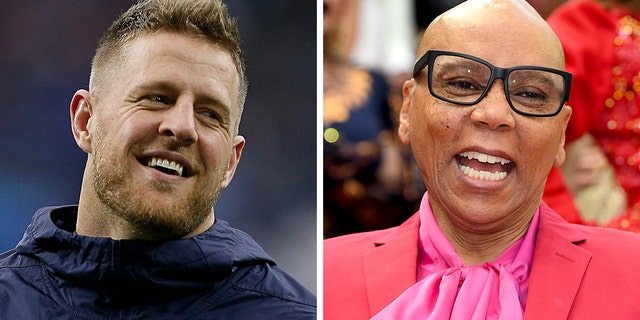 JJ Watt (L) and RuPaul (R) will both host in February. 