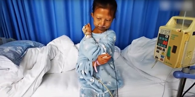 Wu Huayan, 24, weighed only 43 lbs. when she was admitted to the hospital in October 2019.