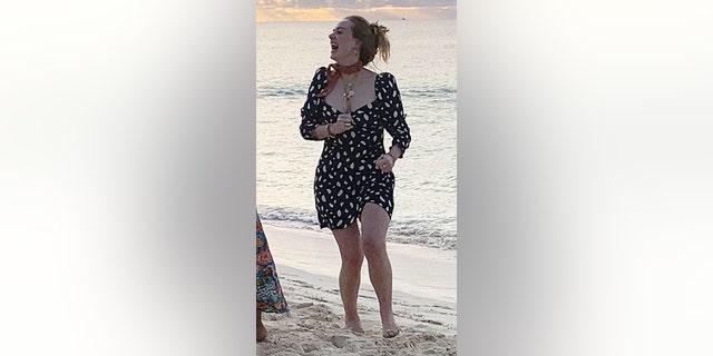 British Singer Adele showing off her dramatic weight loss in Anguilla earlier this year.