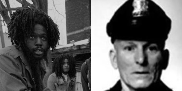 Delbert Orr Africa, left, served more than four decades in prison in connection with the shooting death of Philadelphia police Officer James Ramp. (Getty Images/Philadelphia Police Dept.)